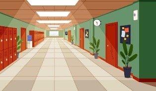 School corridor