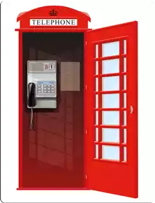 كابينة الهاتف العمومي Phone booth Phone booths are enclosed telephone booths.