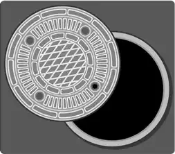 غطاء الصرف الصحي Manhole cover Manhole covers are covers for underground utilities.