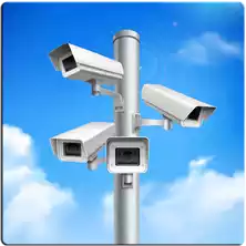 كاميرات المراقبة في الشوارع Street cameras Street cameras monitor public spaces.