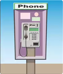 الهواتف العامة Public phones Public phones are for public use.