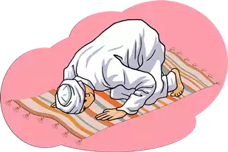 أداء الصلاة Performing prayer I perform prayers five times a day.