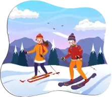 رياضة التزلج على الجليد Skiing