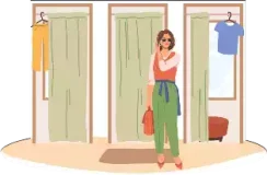 غُرفة تجريب المَلابِس Fitting room