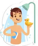 الاستحمام Bathing I take a shower once or twice a day to refresh.